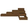 vidaXL Floreira com 4 n&iacute;veis 106x104,5x36 cm pinho maci&ccedil;o castanho-mel