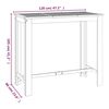 vidaXL 7 pcs Conjunto de bar para jardim madeira de ac&aacute;cia maci&ccedil;a