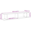 vidaXL Estantes parede 2 pcs 105x18x20 cm deriv. madeira madeira velha