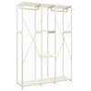vidaXL Roupeiro 110x40x167 cm metal e contraplacado branco