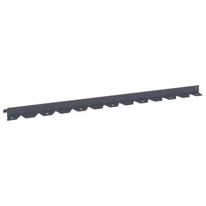 vidaXL Acabamento para Gramado 10 unid. 102 x 4 x 4 cm A&ccedil;o Antracite