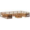 vidaXL Conjunto de Sof&aacute;s para Exterior 10 pcs Natural