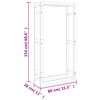 vidaXL Suporte para lenha 80x28x154 cm a&ccedil;o inoxid&aacute;vel