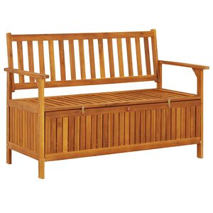 vidaXL Banco de arruma&ccedil;&atilde;o para jardim 120 cm madeira de ac&aacute;cia maci&ccedil;a