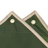 vidaXL Poncho de chuva com capuz design 2 em 1 223x145 cm verde