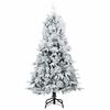 vidaXL &Aacute;rvore de Natal Articulada Artificial Branco 150 cm PE e PVC