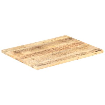 vidaXL Tampo de mesa madeira de mangueira maciça 25-27 mm 70x60 cm