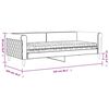 vidaXL Sof&aacute;-cama com colch&atilde;o 90x200 cm veludo cinzento-claro