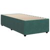 vidaXL Cama com molas/colch&atilde;o 90x200 cm veludo verde-escuro