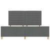 vidaXL Estrutura da Cama Cinzento escuro 180 x 200 cm tecido