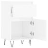 vidaXL Aparadores 2 pcs 40x35x70 cm deriv. de madeira branco brilhante