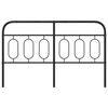 vidaXL Cabeceira de substitui&ccedil;&atilde;o 137 cm metal preto
