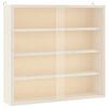 vidaXL Vitrine de colecionador de madeira com portas 40x8,5x37 cm