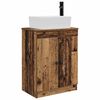 vidaXL Gabinete de banheiro com pia Madeira antiga 54 x 35 x 83 cm