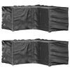 vidaXL Capas p/ mob&iacute;lia jardim forma de L 2 pcs 16 ilh&oacute;s 215x215x90 cm