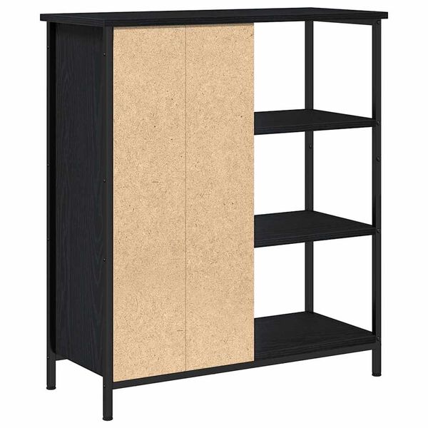 vidaXL Buffet Carvalho Preto 70 x 30 x 80 cm