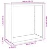 vidaXL Rack Lenha 100x40x100 cm a&ccedil;o resistente &agrave;s intemp&eacute;ries