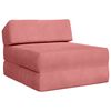 vidaXL Sof&aacute; Cama Dobr&aacute;vel Rosa 60 x 70 x 41 cm Tecido