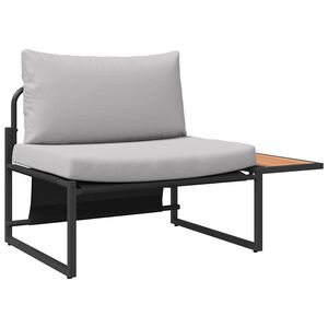 vidaXL Conjunto de Sof&aacute; de Jardim 2 unid. Cinzento-claro A&ccedil;o