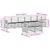 vidaXL Conjuntos de sof&aacute;s 8 pcs Natural Madeira S&oacute;lida de Ac&aacute;cia