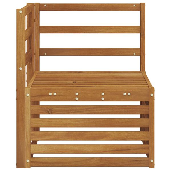 vidaXL Sof&aacute; de Canto Outdoor Madeira S&oacute;lida de Ac&aacute;cia Natural