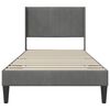 vidaXL Estrutura da Cama com cabeceira Cinza Escuro 80 x 200 cm Veludo