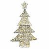 vidaXL &Aacute;rvore de Natal Branco quente 120 cm Vime 120 LED