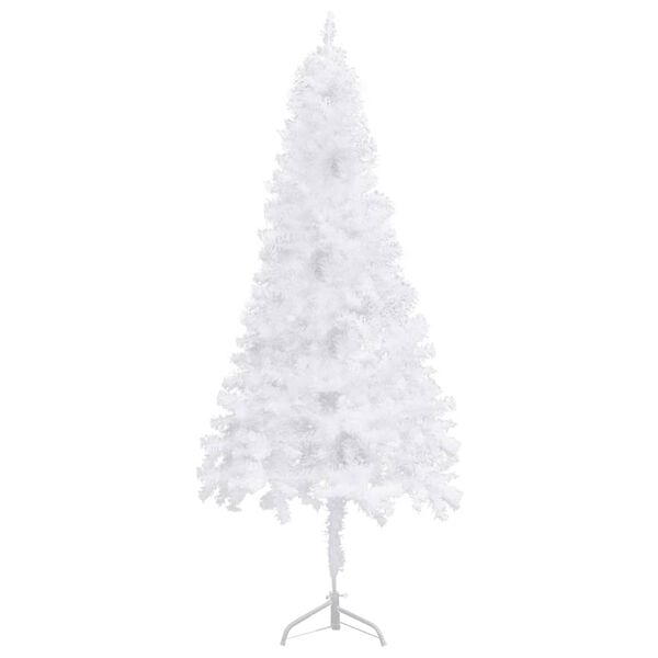 vidaXL &Aacute;rvore de Natal artificial de canto 240 cm PVC branco