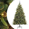 vidaXL &Aacute;rvore de Natal Artificial Articulada com Cones Verde 210 cm