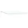 vidaXL Toldo retr&aacute;til Branco 400 &times; 300 cm Poli&eacute;ster e Alum&iacute;nio