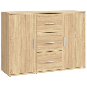 vidaXL Aparador 91x29,5x65 cm derivados de madeira carvalho sonoma