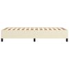 vidaXL Estrutura de cama 80x200 cm couro artificial cor creme
