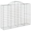vidaXL Cestos gabião arqueados 50 pcs 200x50x140/160 ferro galvanizado