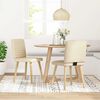 vidaXL Cadeiras de jantar 2 pcs tecido cor creme