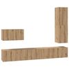 vidaXL Conjunto de m&oacute;vel de TV com gaveta 4 pcs Carvalho Artesanal