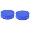vidaXL Coberturas p/ piscinas acima do solo redondas 2 pcs 450-457 cm