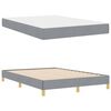vidaXL Cama Box com colch&atilde;o Cinzento-claro 140 x 190 cm tecido