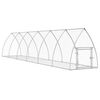 vidaXL Coelheira 105x600x120 cm a&ccedil;o galvanizado prateado