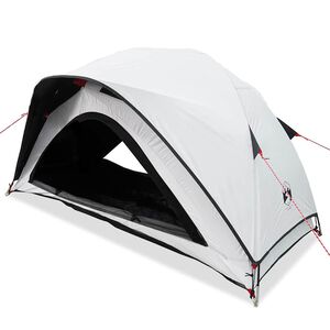 vidaXL Tenda de campismo p/ 1 pessoa tecido opaco imperme&aacute;vel branco