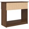 vidaXL Mesa consola com gavetas 85,5x38,5x74,5 cm carvalho castanho