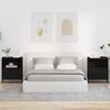 vidaXL Mesas de cabeceira com gaveta 2 pcs Preto 49 x 36 x 61 cm