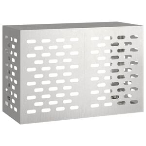 vidaXL Capa de Ar Condicionado Prateado 90 x 40 x 60 cm A&ccedil;o inoxid&aacute;vel