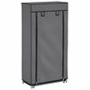 vidaXL Sapateira com cobertura 58x28x106 cm tecido cinzento