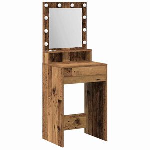 vidaXL Mesa de vestir Madeira antiga 50 x 41 x 135 cm