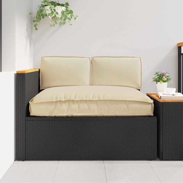 vidaXL Conjunto de Almofadas 3 pcs Bege Tecido Oxford