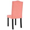 vidaXL Cadeiras de jantar 2 pcs veludo rosa