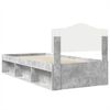 vidaXL Estrutura da Cama com cabeceira Cinza Concreto 75 x 190 cm