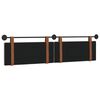 vidaXL Cabeceira Suspensa Liso Cinzento-acastanhado 210 x 55 x 5 cm