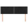 vidaXL Cabeceira de cama 2 pcs veludo 72x5x78/88 cm preto
