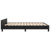 vidaXL Estrutura cama c/ cabeceira sem colch&atilde;o 140x190 cm preto